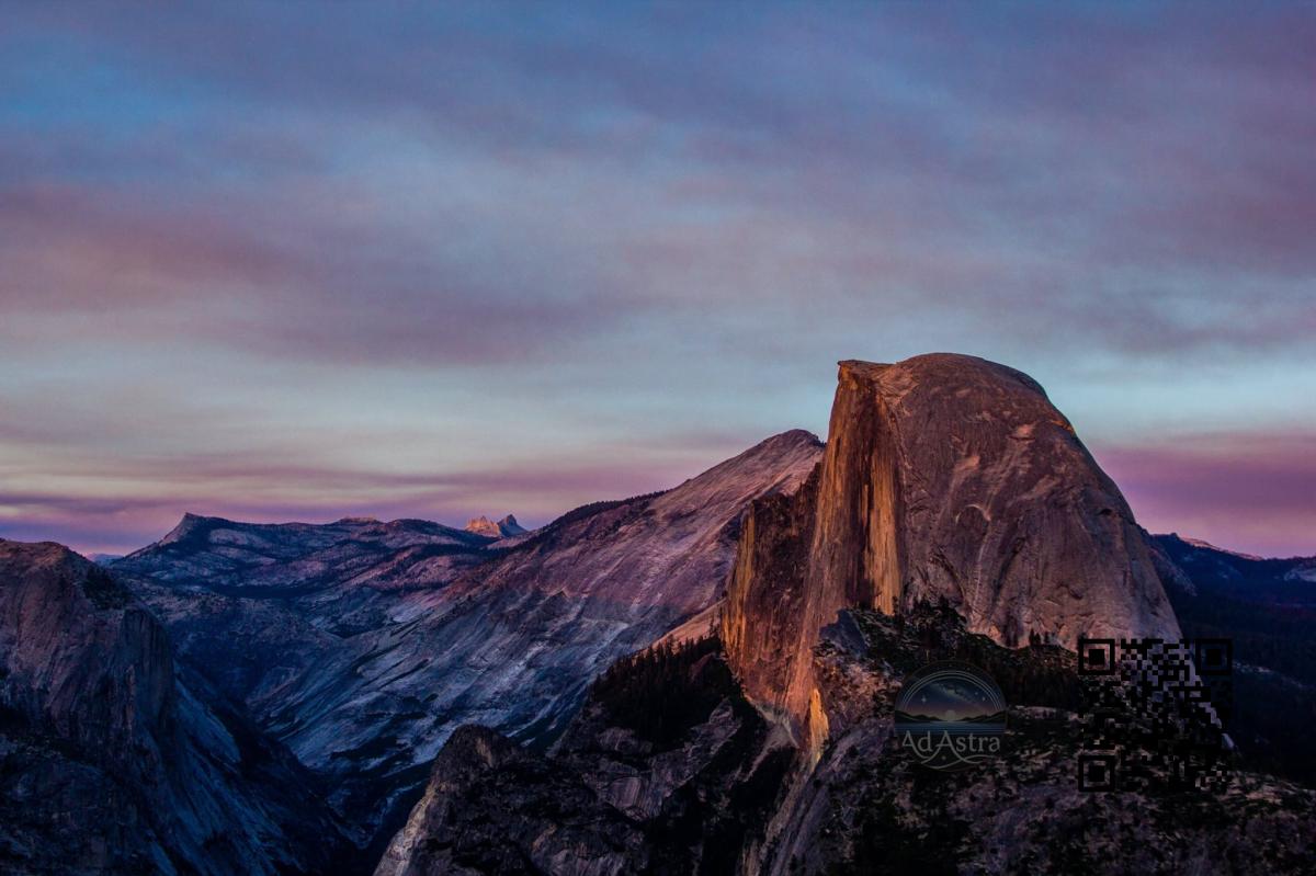 Ethereal Dusk Over Half Dome